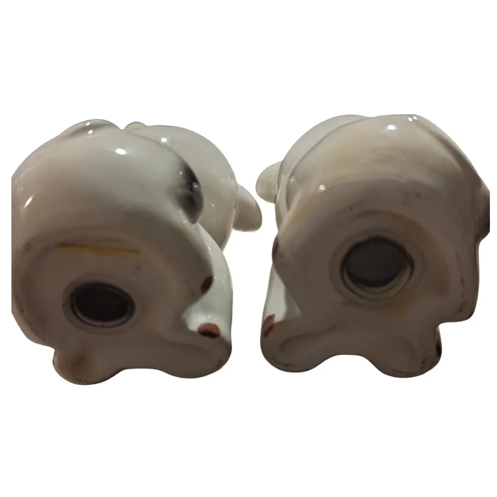 Vintage‎ Ceramic Anthropomorphic Cow Salt & Pepper Shakers Farmhouse Set
